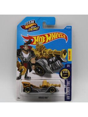 Hot Wheels Grease Rod 2016 Treasure Hunt HW Screen Time 3/5 223/250
